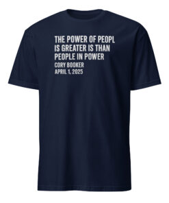 The Power Of The People Shirt in navy blue