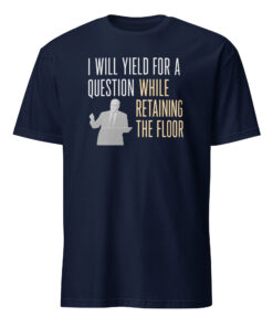Cory Booker Filibuster I Will Yield for a Question Shirt Navy