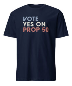 Vote YES On Prop shirt navy – classic unisex election shirt for civic participation