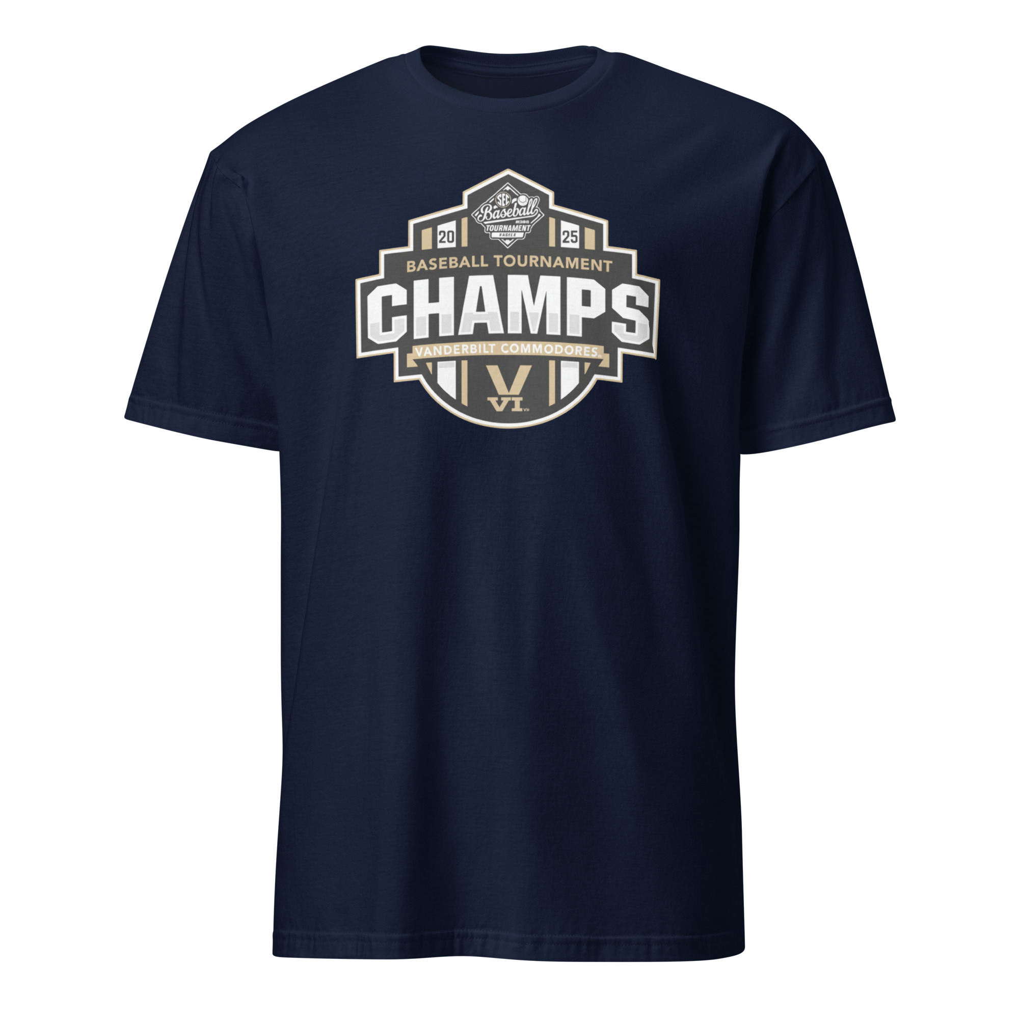 Vanderbilt Commodores Baseball SEC Champs 2025 Shirt 2 Vanderbilt Commodores Baseball SEC Champs 2025 Shirt navy – stylish fan tee for Vanderbilt baseball champions