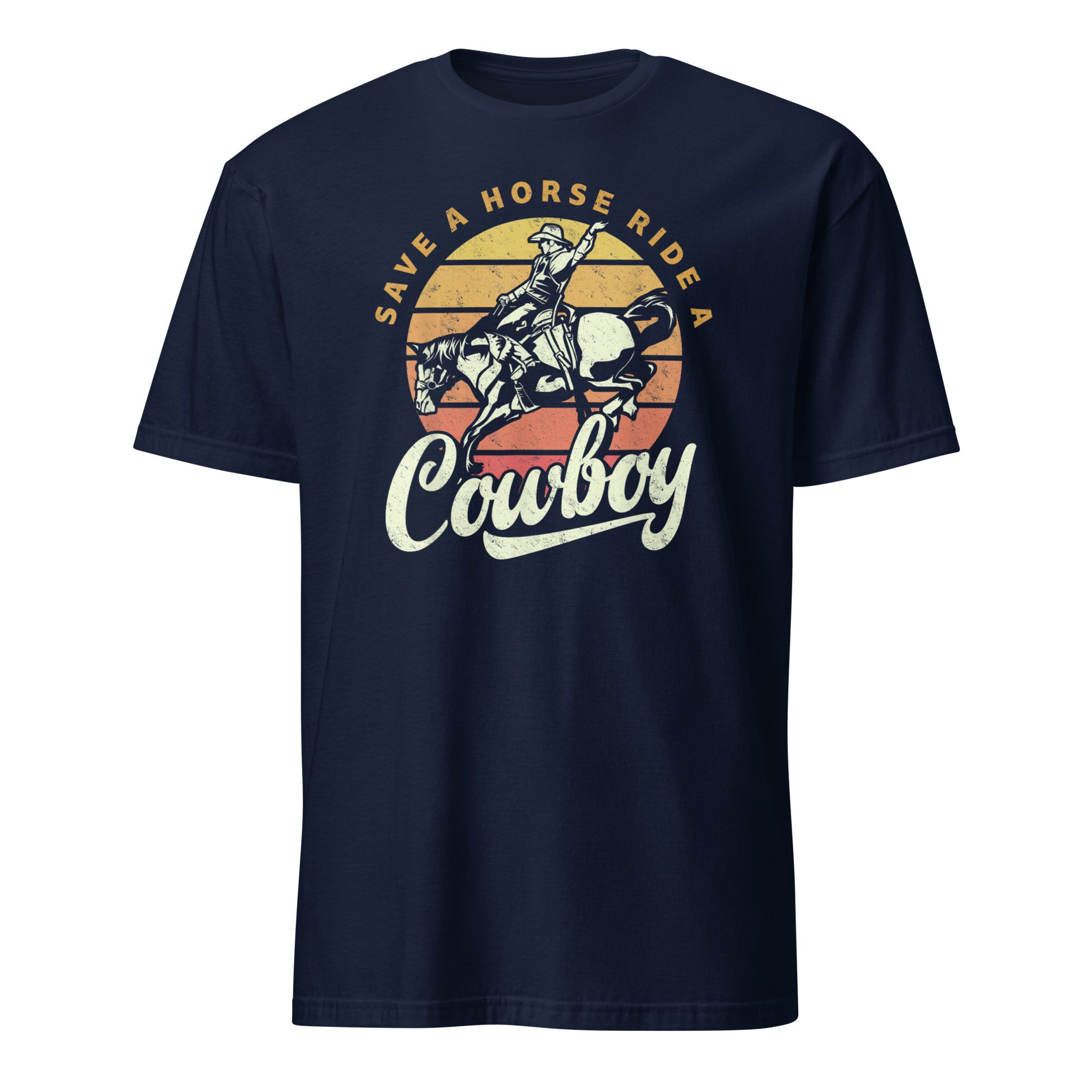 Save A Horse Ride A Cowboy Shirt 2 Save A Horse Ride A Cowboy Shirt navy color