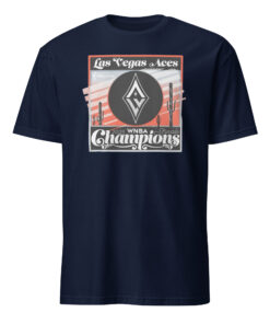 Las Vegas Aces 2025 Sunset Champions Shirt in Navy