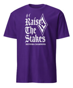 Las Vegas Aces Raise The Stakes 2025 WNBA Champions Shirt in Purple