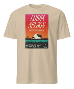 JLucas Nelson Live Oak Bank Pavilion On Oct 12 2025 Poster Shirt sand color