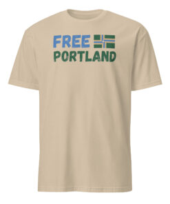 Free Portland Resistance Fight Fascism Shirt sand color mockup