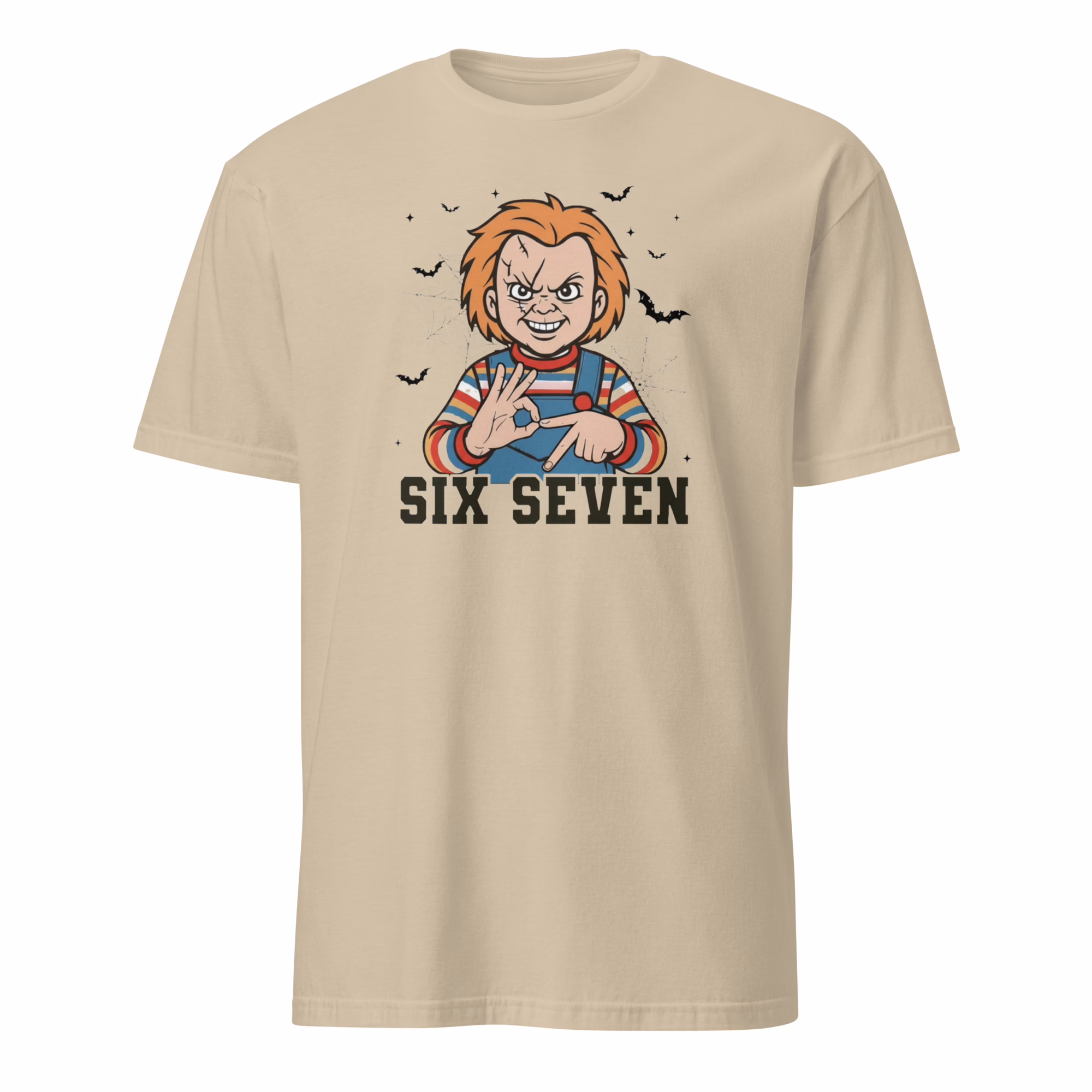 Horror Killer Character Halloween Six Seven Movie Shirt 2 Horror Killer Character Halloween Six Seven Movie Shirt sand variant
