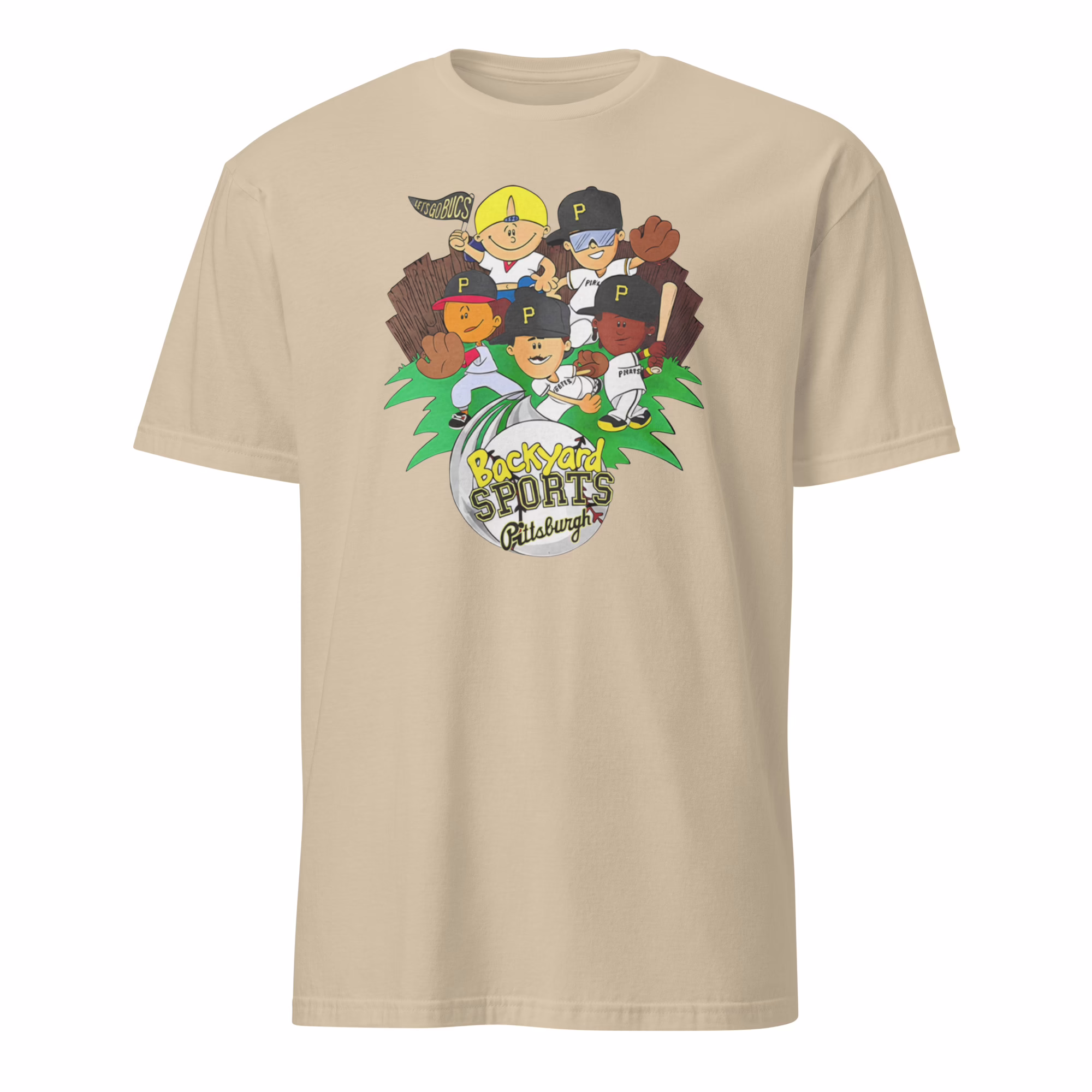 Backyard Sports Pittsburgh Pirates Shirt 2 Backyard Sports Pittsburgh Pirates Shirt sand t-shirt retro game design