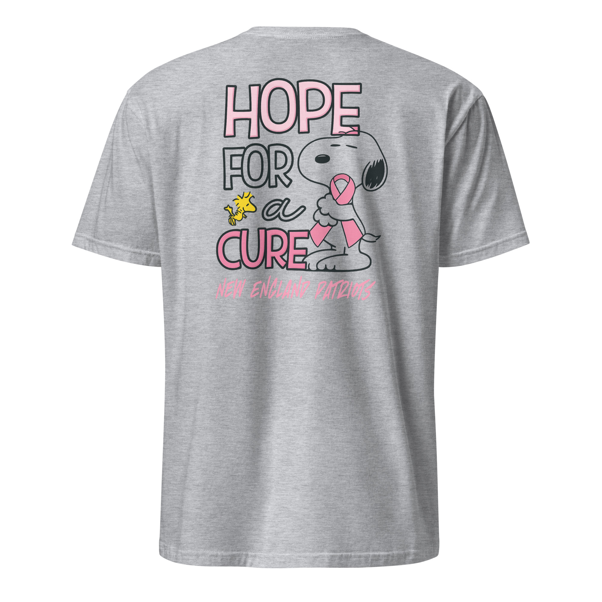 Snoopy New England Patriots Hope For A Cure Breast Cancer Shirt 9 Snoopy New England Patriots Hope For A Cure Breast Cancer Shirt - Image 9