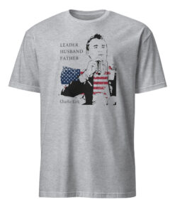 Charlie Kirk Leader Husband Father America Shirt 9 Charlie Kirk Leader Husband Father America Shirt sport grey classic conservative apparel.