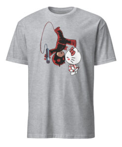 Daredevil Hello Kitty Kissing Shirt 12 Daredevil Hello Kitty Kissing Shirt sport grey – soft athletic blend shirt with creative graphic design