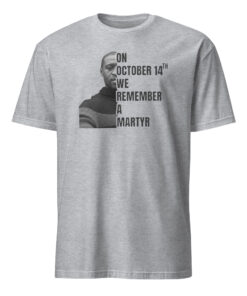 George Floyd October 14 We Remember a Martyr Shirt sport grey unisex