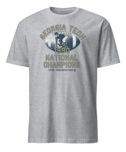GT Football 1990 National Championship Tee in Sport Grey