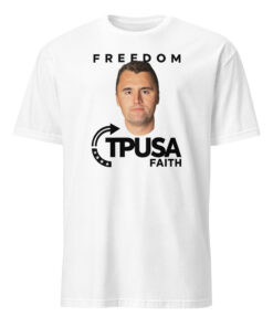 Charlie Kirk Freedom Shirt white cotton tee