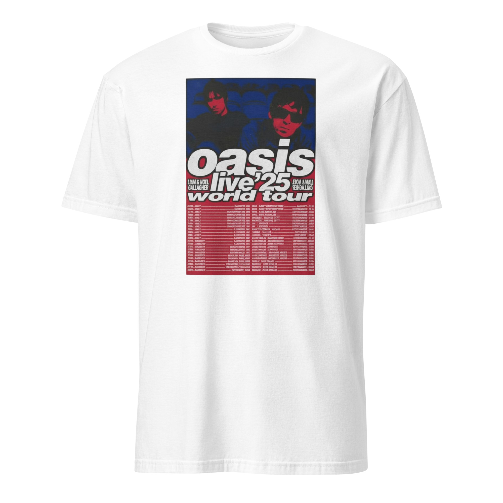 Oasis Live In 2025 World Tour Poster Shirt 8 Oasis Live In 2025 World Tour Poster Shirt - Image 8