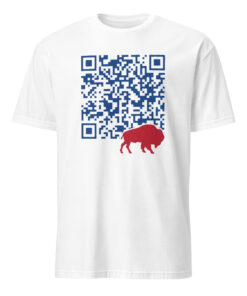 Shout QR Code Buffalo Bills Shirt white – interactive fan tee for Bills Mafia