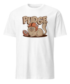 Pudge the Cat Shirt in White - BGSU Viral College Tee
