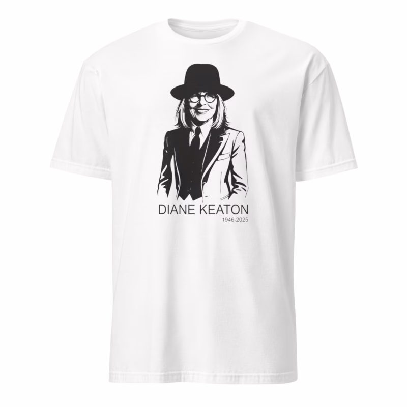 Diane Keaton 1946 2025 Legends Never Die Shirt 8 Diane Keaton 1946 2025 Legends Never Die Shirt white t-shirt tribute