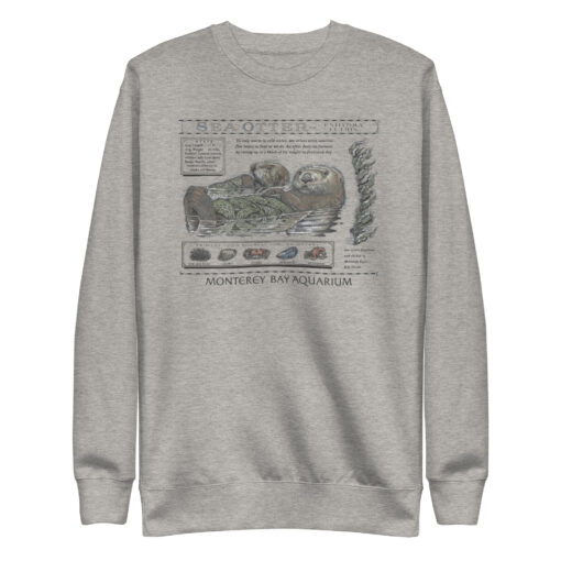 carbon grey Monterey Bay Aquarium Otter Taylor Swift Sweatshirt