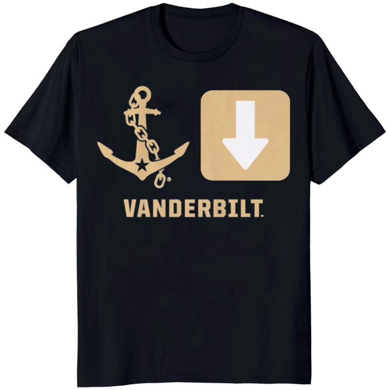 Vanderbilt Commodores Anchor Down Symbols Shirt black