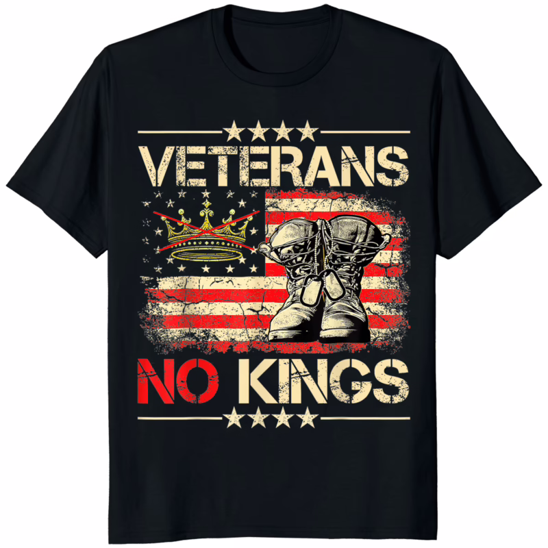 Veterans No Kings Military Protest Shirt 10 Veterans No Kings Military Protest Shirt black color