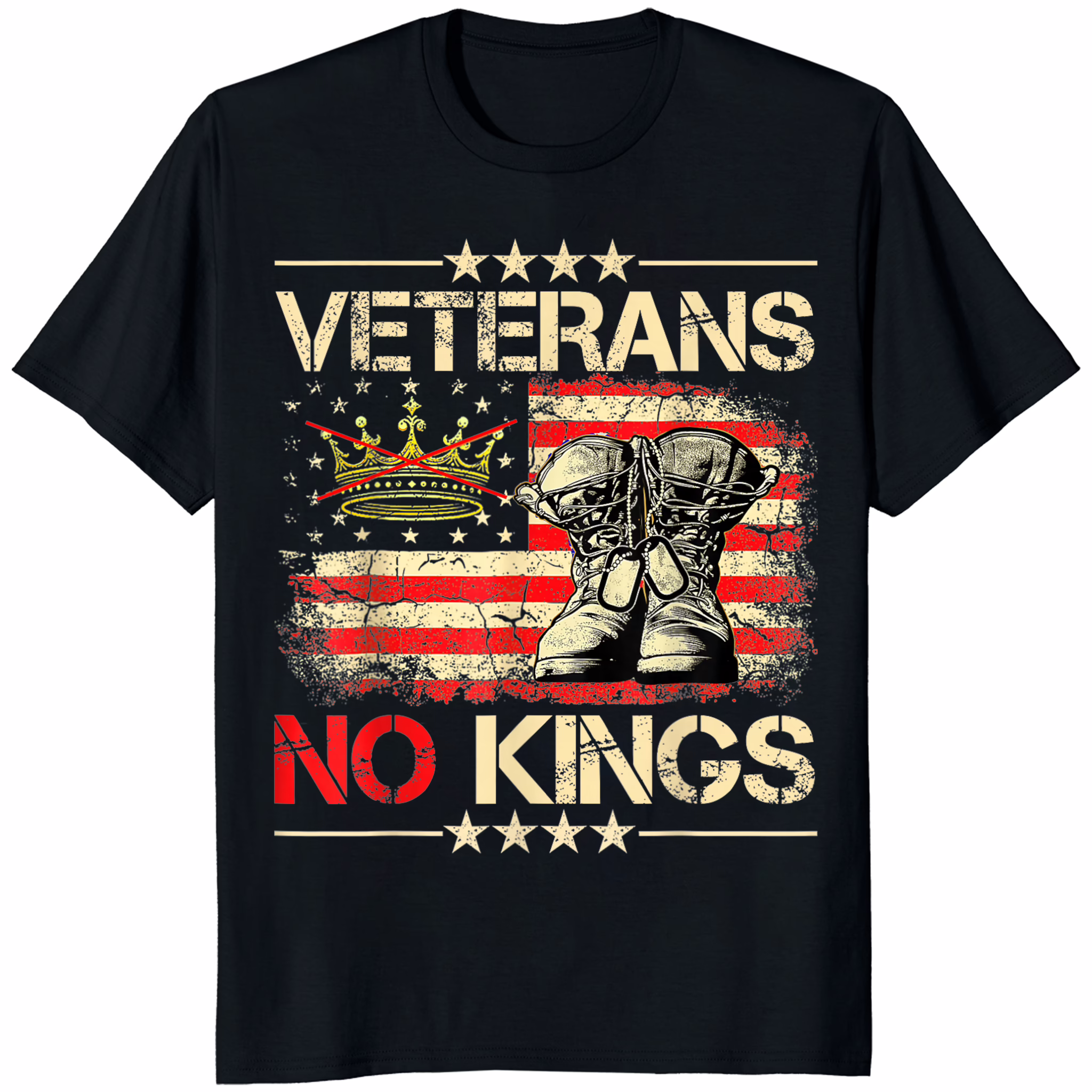 Veterans No Kings Military Protest Shirt 1 Veterans No Kings Military Protest Shirt black color