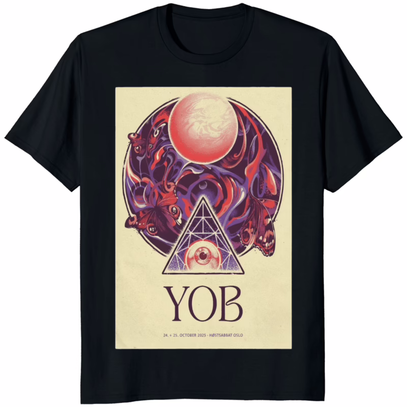 Yob Kulturkirken Jakob in Oslo Norway Oct 24–25 2025 Poster Shirt black