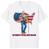 Zach Bryan The Fading Of The Red White And Blue Shirt in white – patriotic country music tee