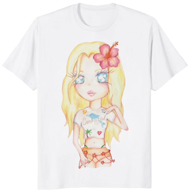 Zara Larsson wearing blonde princess shirt 8 Zara Larsson wearing blonde princess shirt white t-shirt variant