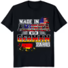 Black Made In America With German Parts T Shirt - Premium Graphic Tee