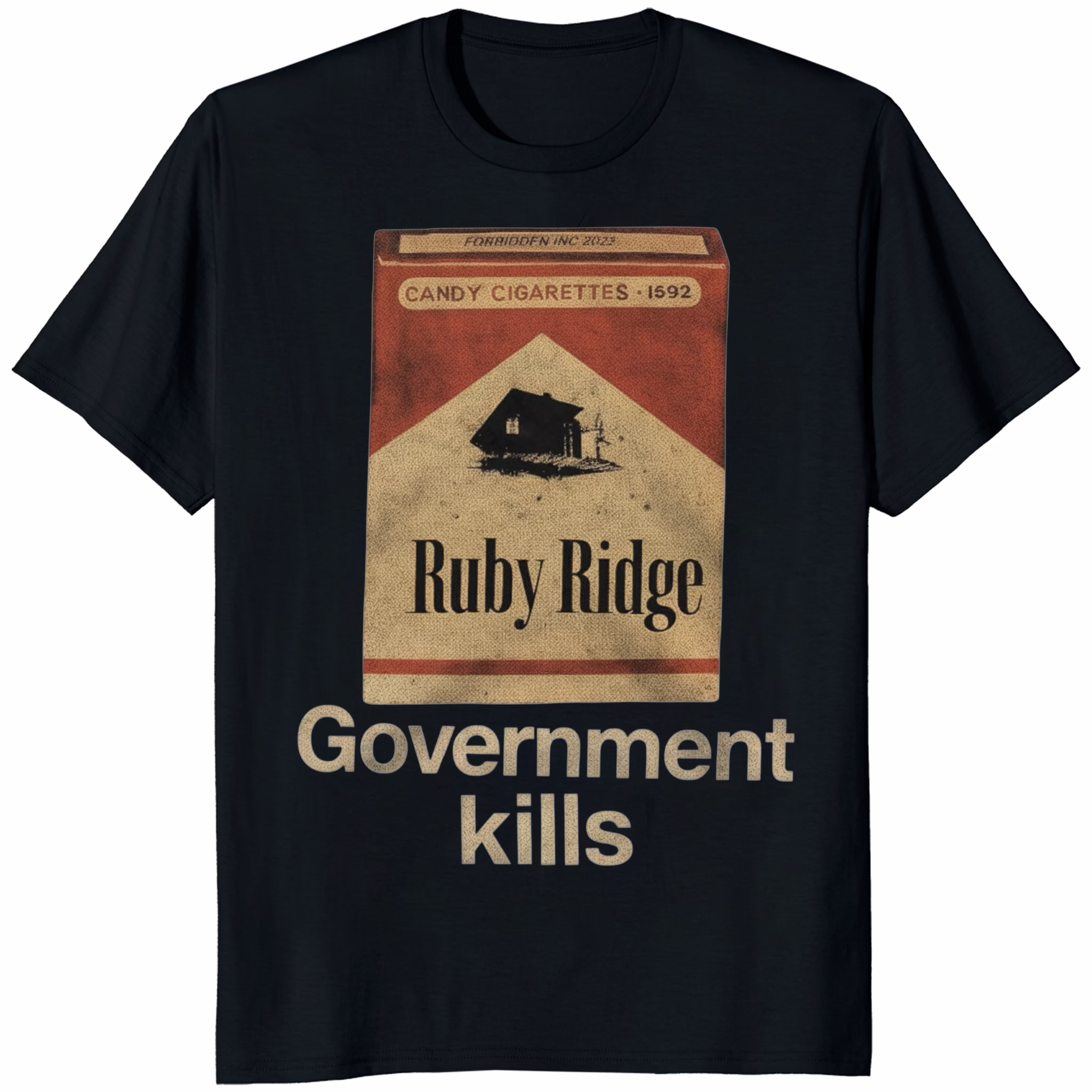 Government Kills Ruby Ridge Candy Cigarettes Shirt 1 Government Kills Ruby Ridge Candy Cigarettes Shirt