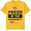 Official Nashville Predators Preds In The Community Shirt daisy color