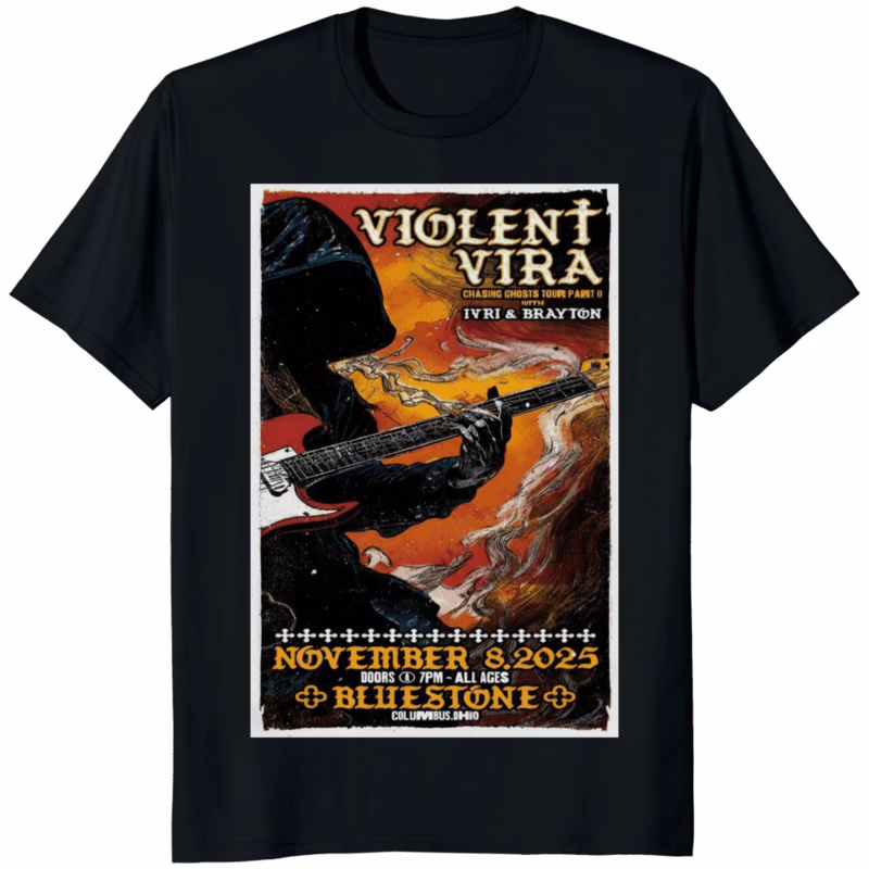 Official Violentvira Nov 8 2025 The Bluestone in Columbus OH Poster Shirt 8 Official ViolentVira Nov 8 2025 The Bluestone in Columbus OH Poster Shirt