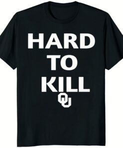 Black Oklahoma Sooners hard to kill Shirt, bold graphic display.