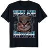 Tummy Ache Survivor Cat Meme Shirt in black