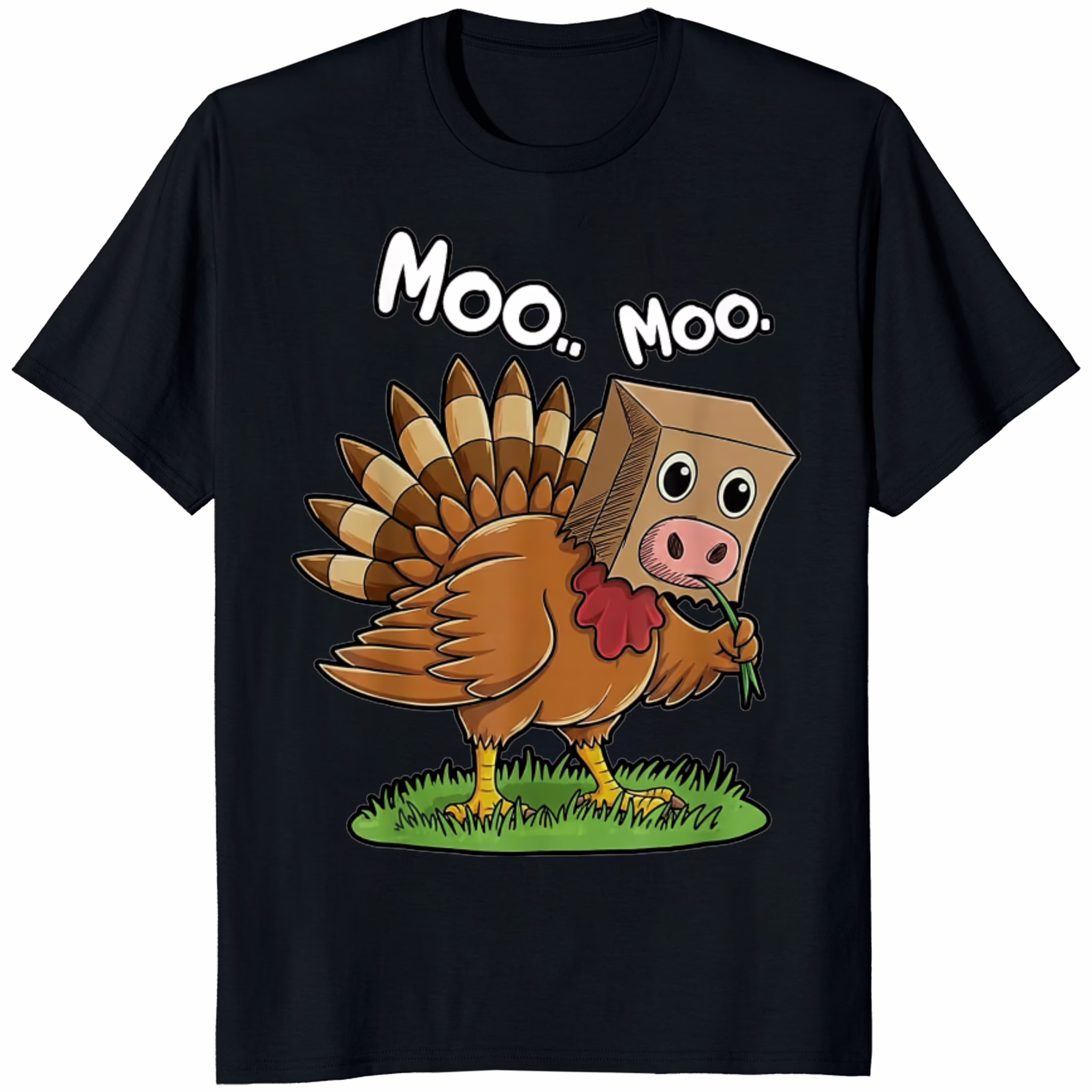 Turkey Cow Moo Moo Thanksgiving T Shirt 1 Turkey Cow Moo Moo Thanksgiving T Shirt