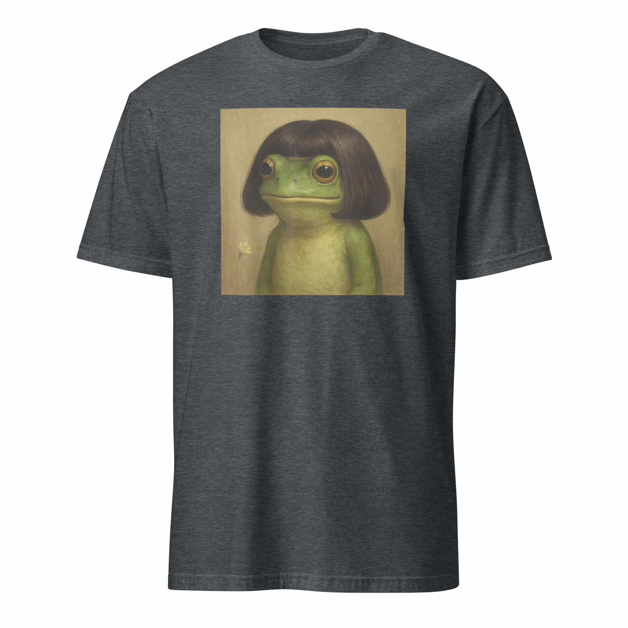 Frog Bob Haircut Meme Shirt 3 Frog Bob Haircut Meme Shirt heather mockup soft cotton funny frog tee