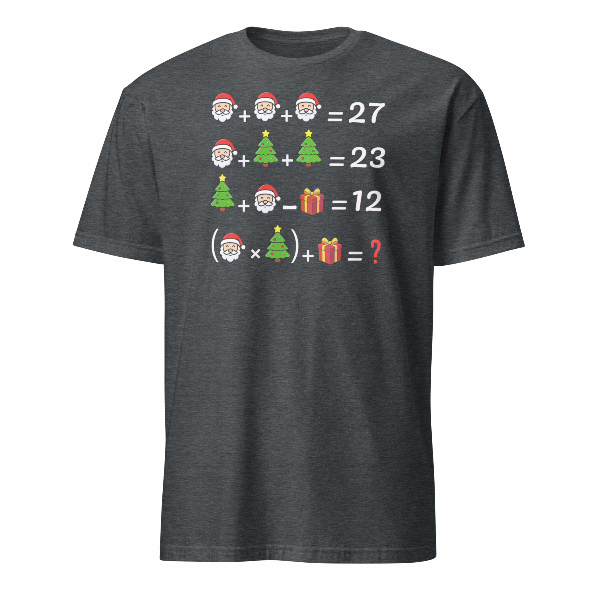 67 Six Seven Santa Tree Math Teacher Christmas Shirt 3 Heather grey 67 Six Seven Santa Tree Math Teacher Christmas Shirt