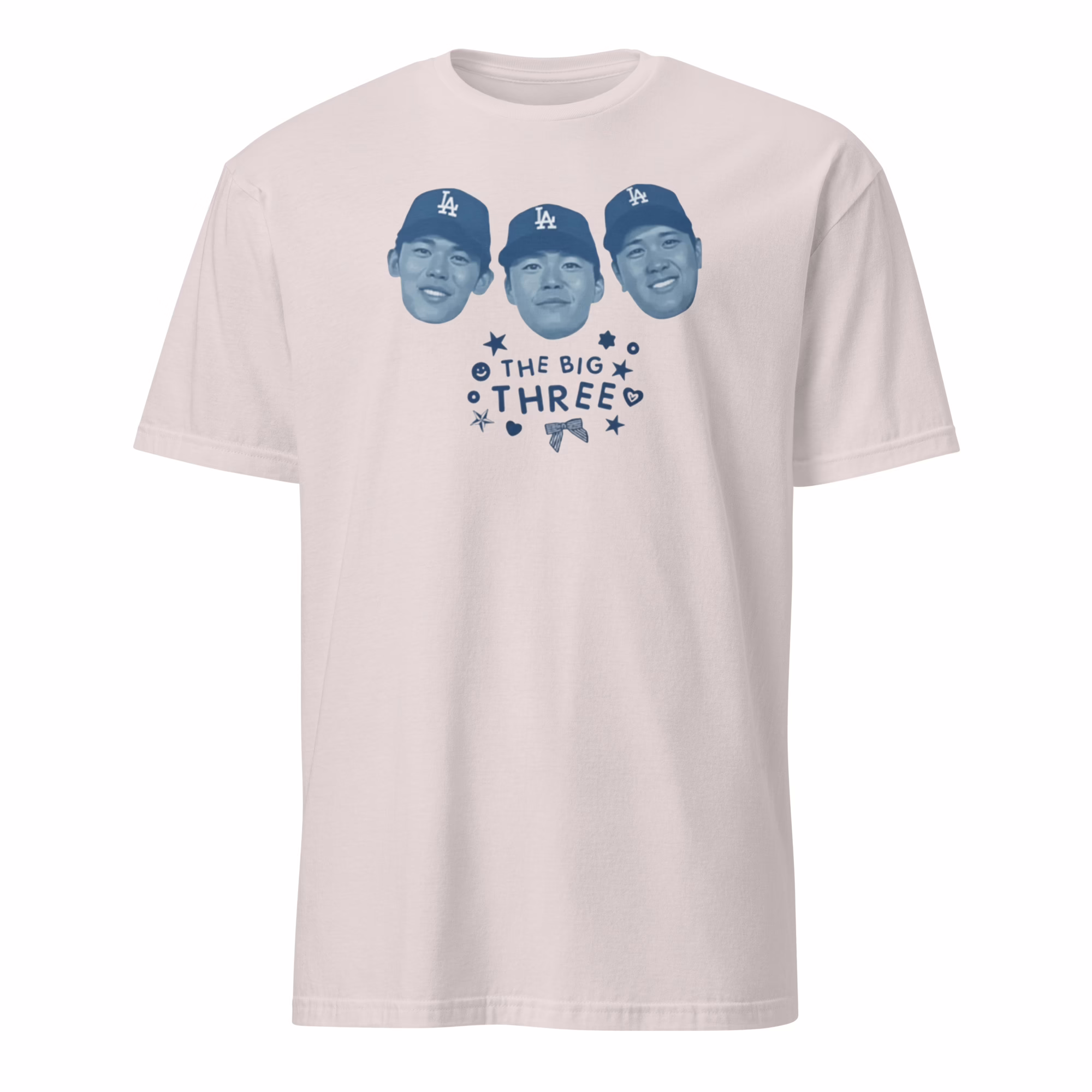 Ohtani Yamamoto Sasaki The Big Three Shirt 2 Ohtani Yamamoto Sasaki The Big Three Shirt ice grey color mockup