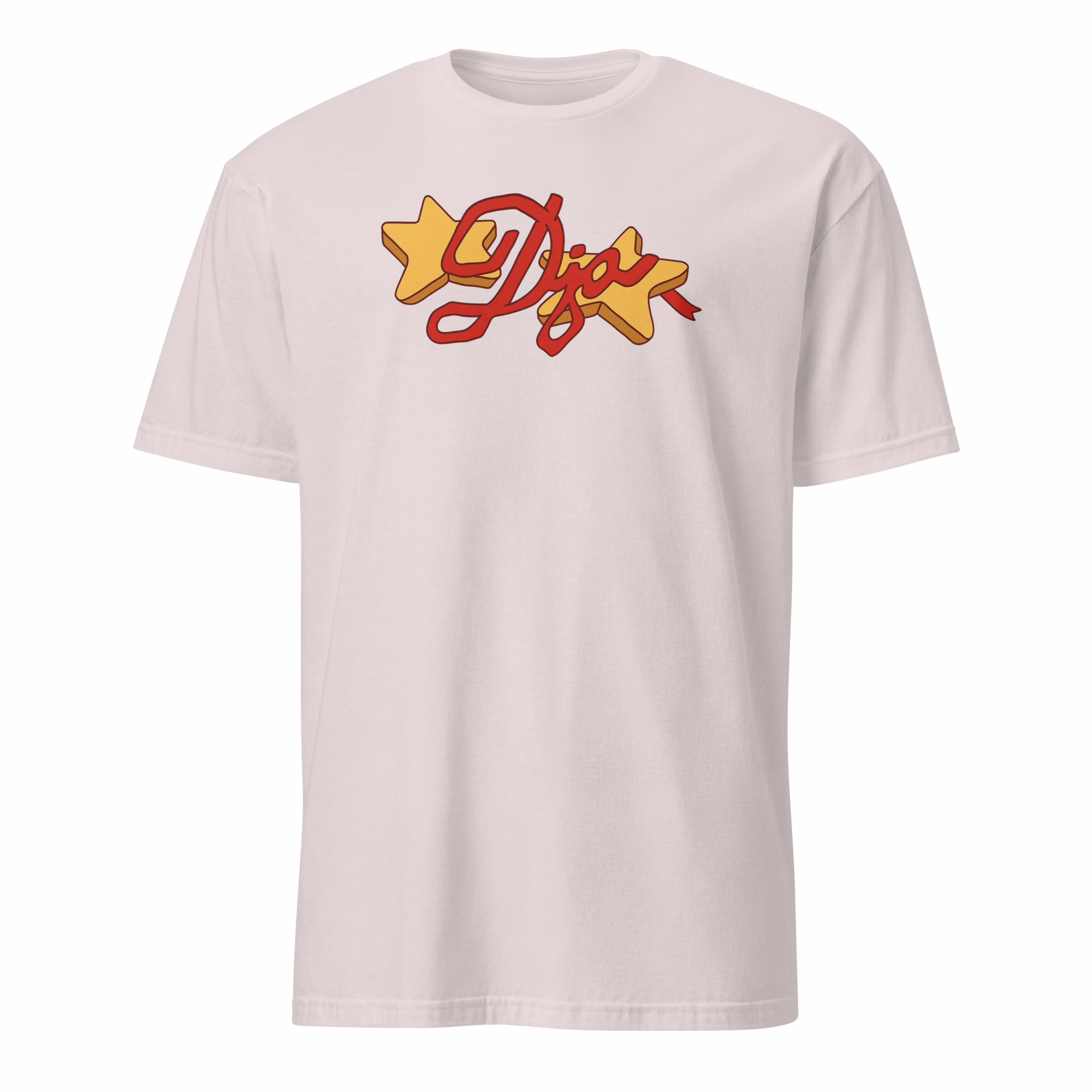 Djo Another Bite Tour 2025 Star Shirt 3 Djo Another Bite Tour 2025 Star Shirt mockup ice grey tee official merch