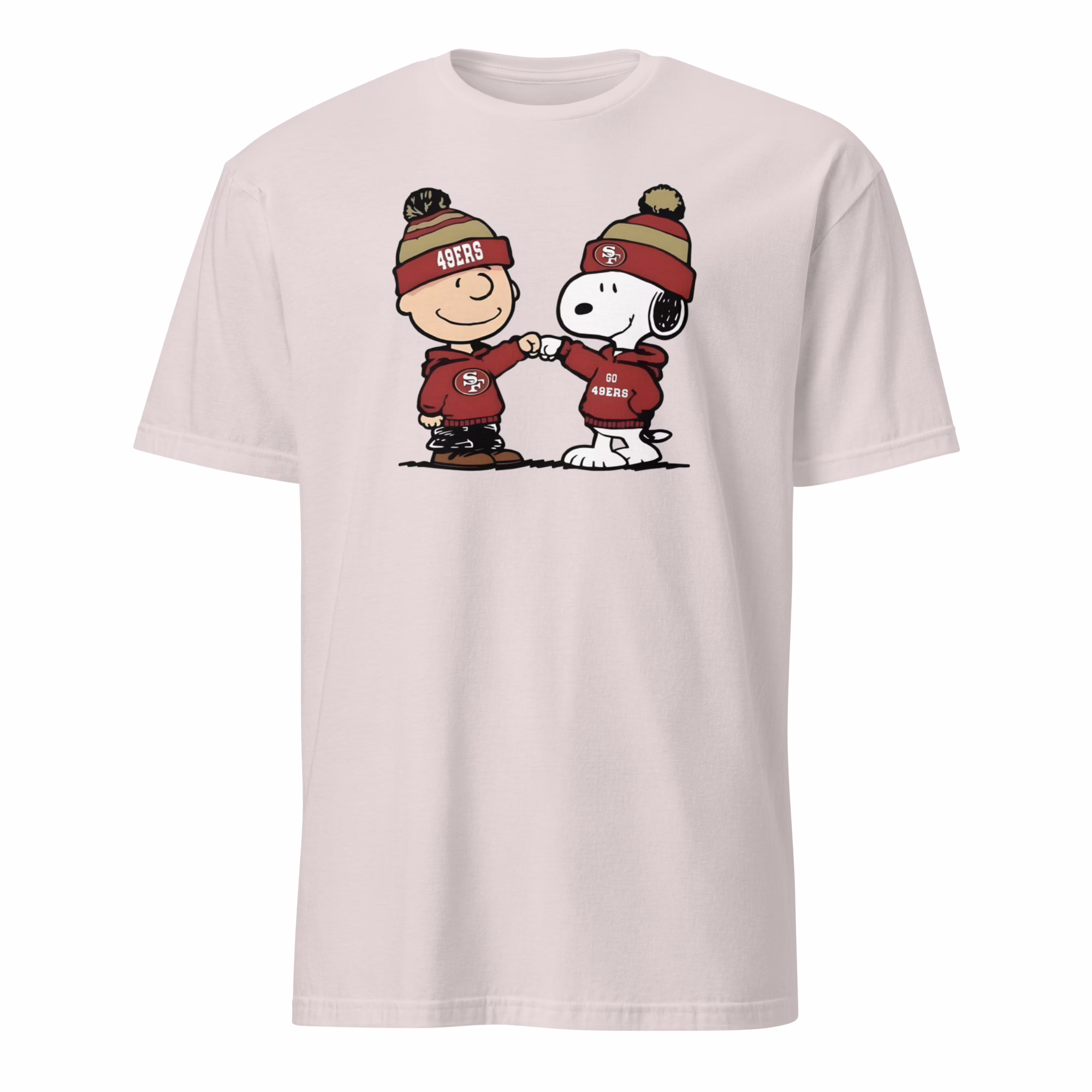 Snoopy 49ers Shirt 3 Snoopy 49ers Shirt ice grey – Peanuts and 49ers collaboration t-shirt