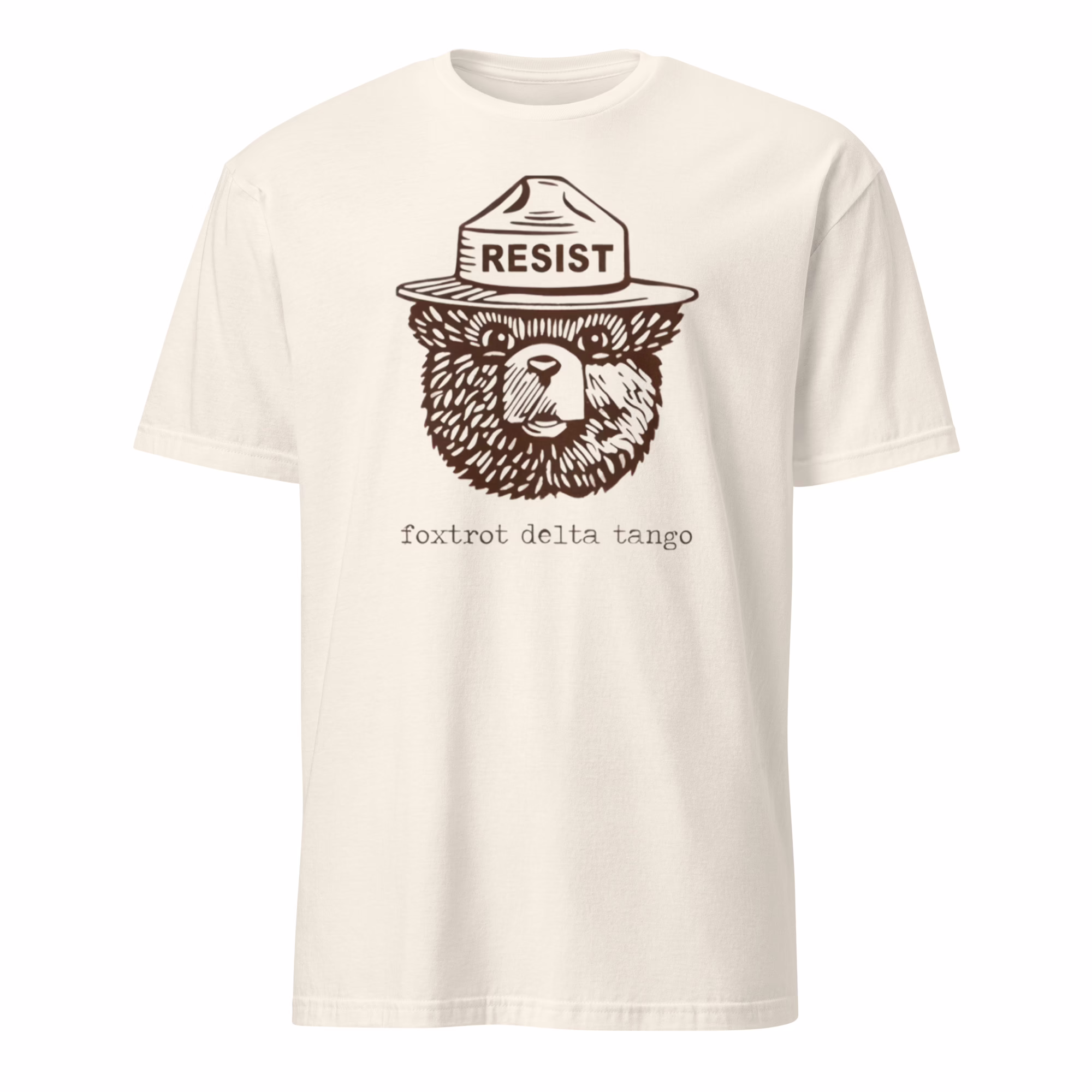 FDT Resist Bear Foxtrot Delta Tango Anti Trump Shirt 4 FDT Resist Bear Foxtrot Delta Tango Anti Trump Shirt natural color mockup