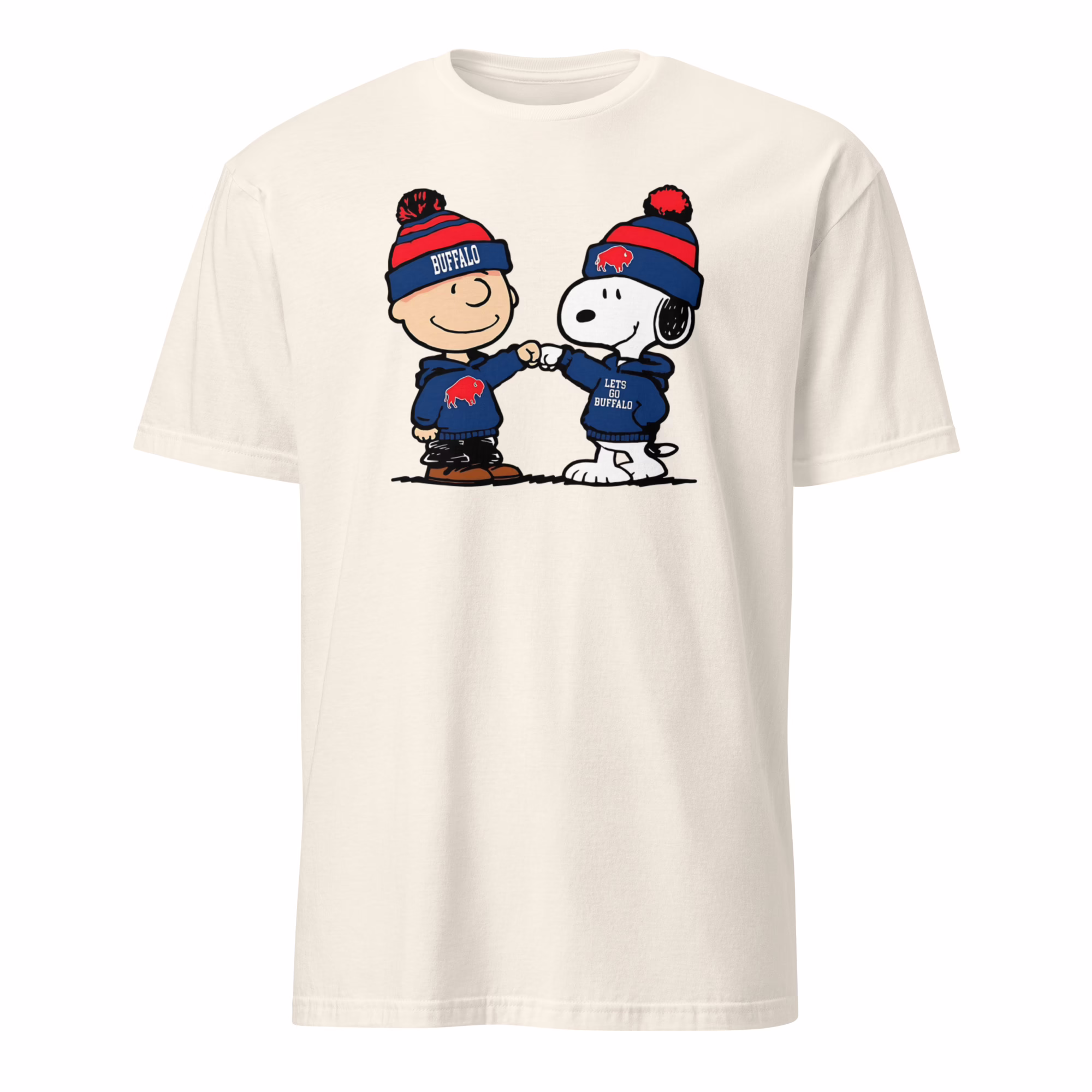 Snoopy Buffalo Bills Shirt 4 Snoopy Buffalo Bills Shirt natural color t-shirt for NFL and Peanuts fans