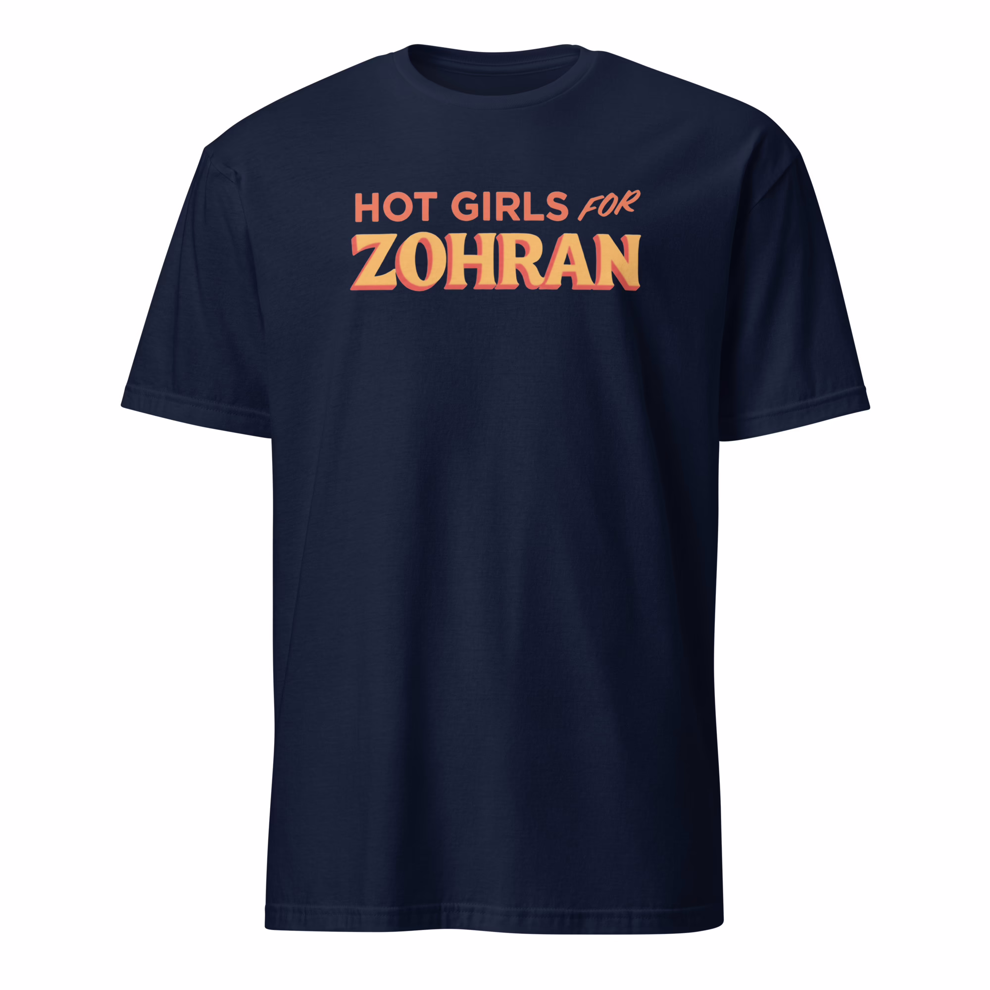 Hot Girls For Zohran Shirt 2 Hot Girls For Zohran Shirt navy blue cotton unisex tee