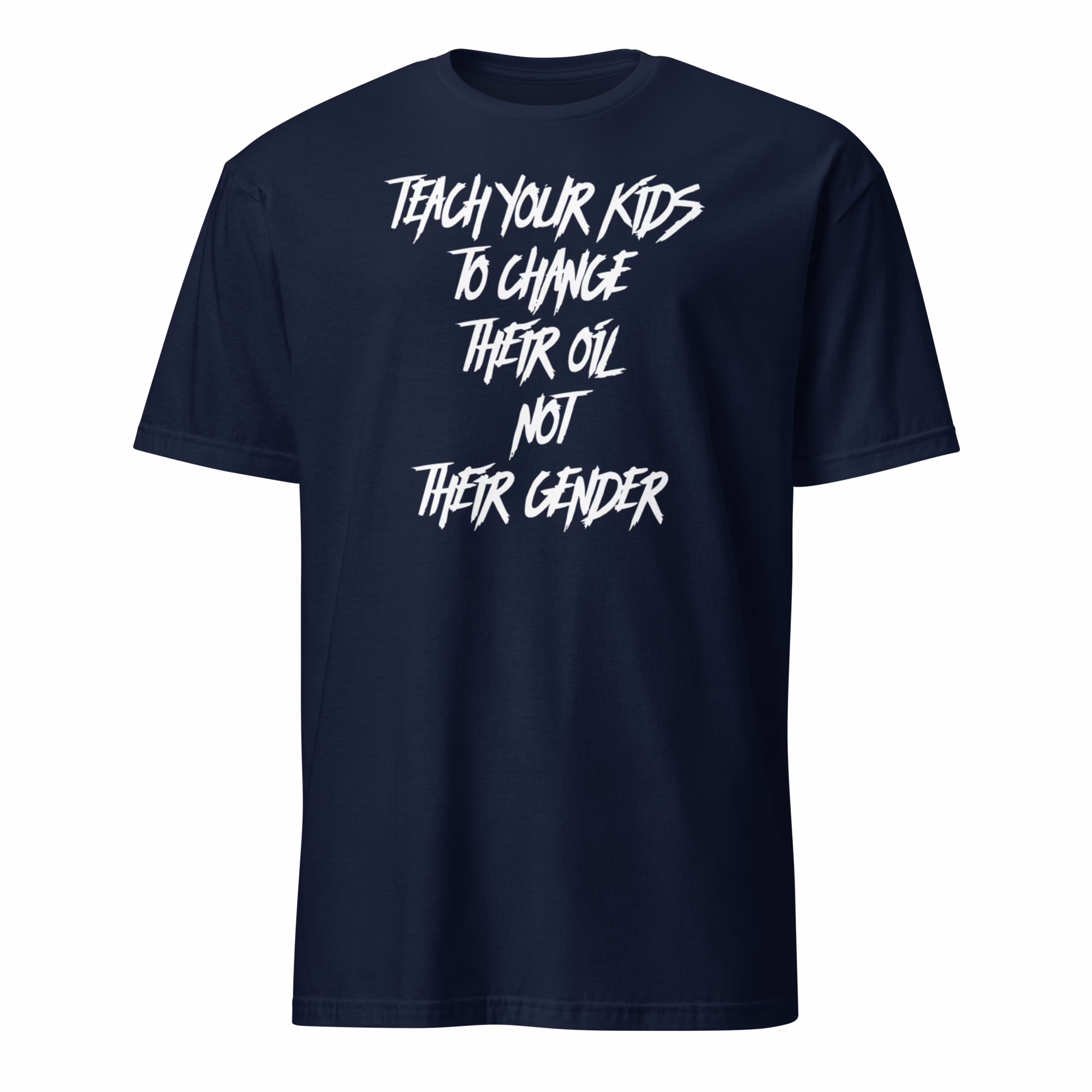 Teach Your Kids To Change Their Oil Not Their Gender Shirt 2 Teach Your Kids To Change Their Oil Not Their Gender Shirt navy blue car enthusiast tee