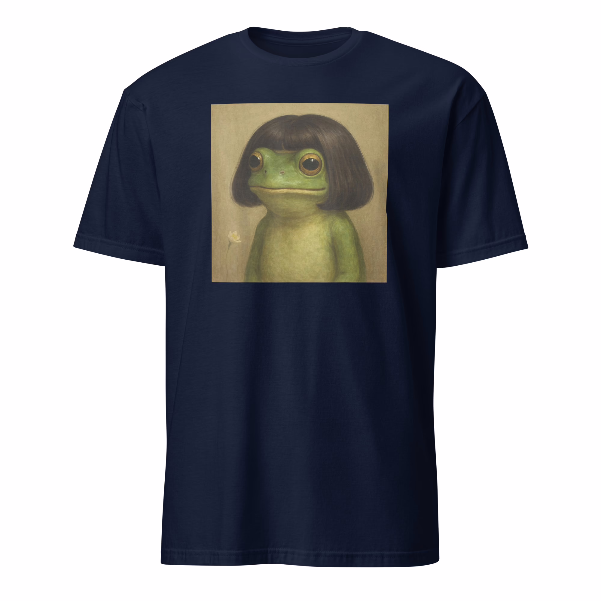 Frog Bob Haircut Meme Shirt 2 Frog Bob Haircut Meme Shirt navy mockup meme apparel trending tee