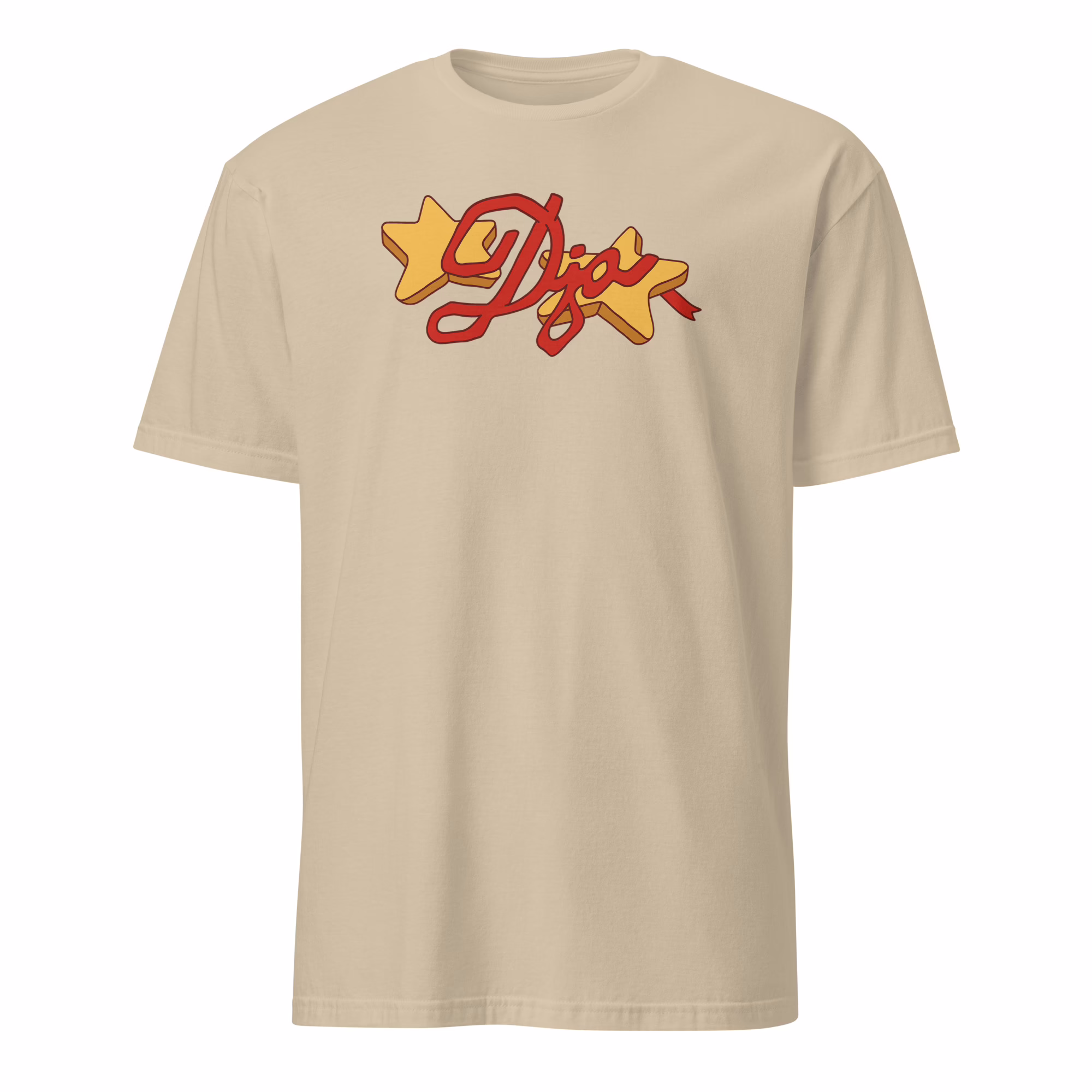 Djo Another Bite Tour 2025 Star Shirt 2 Djo Another Bite Tour 2025 Star Shirt mockup sand color soft concert tee