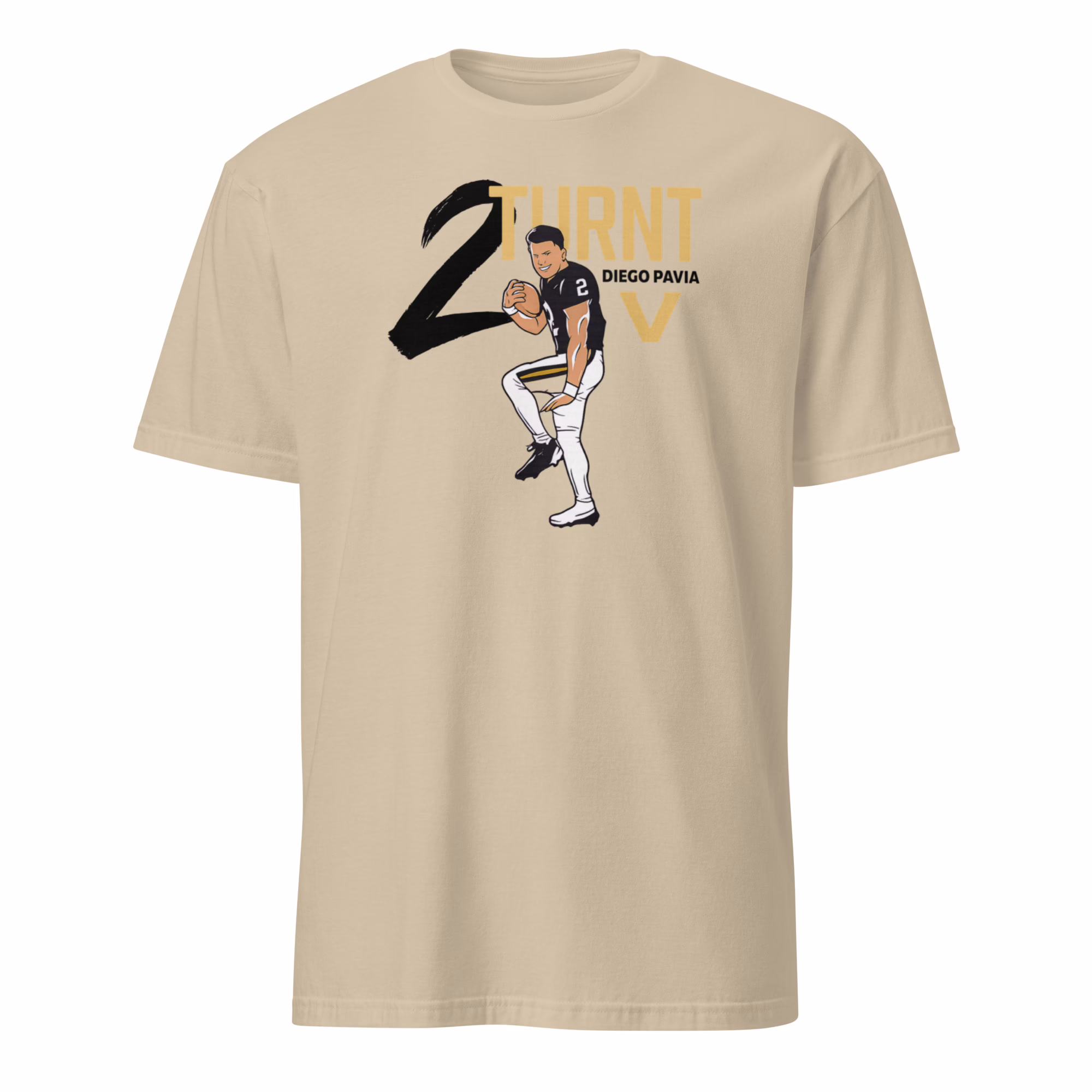 Diego Pavia Heisman T Shirt 2 Diego Pavia Heisman T Shirt sand color mockup official Vanderbilt Heisman tee
