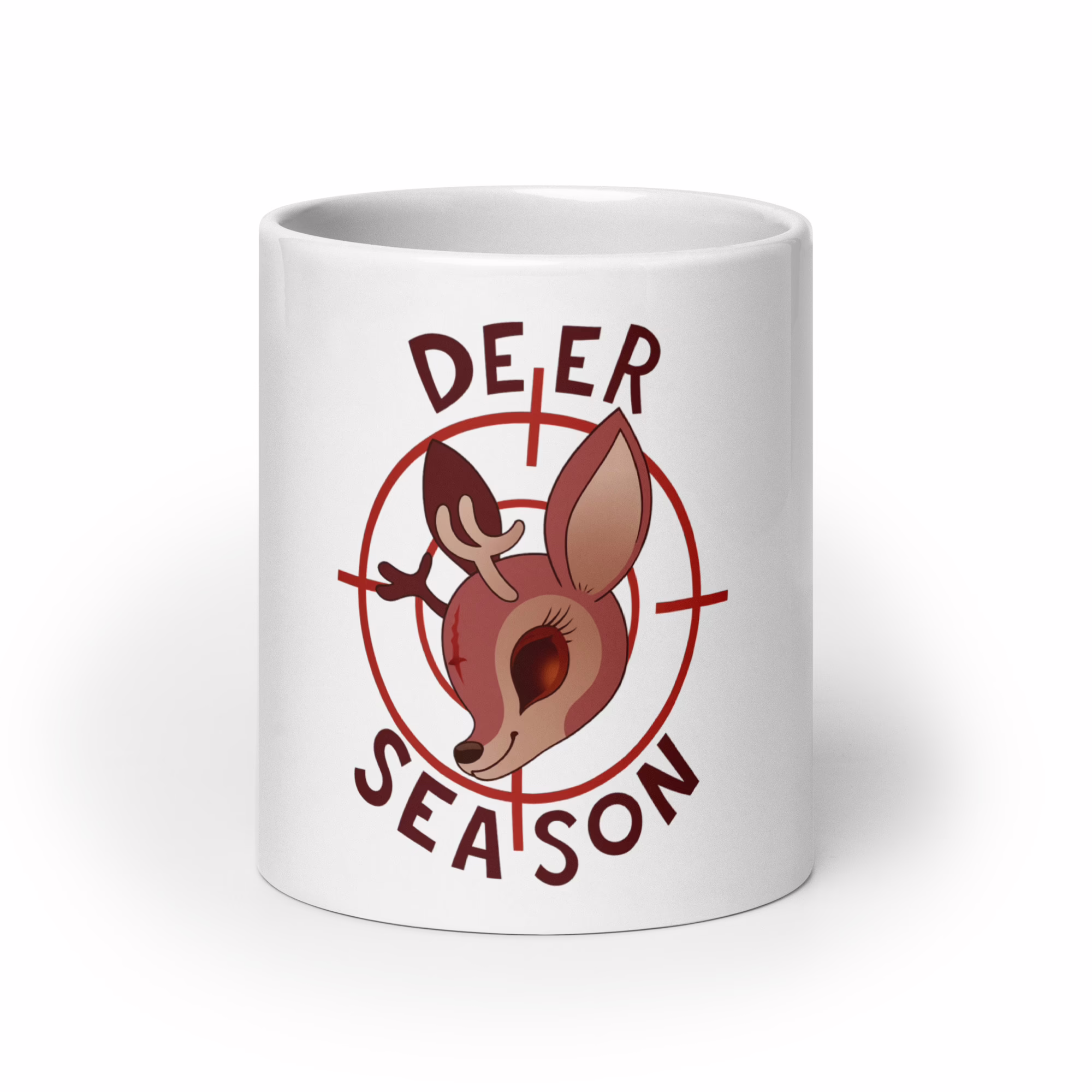 Deer Season Christmas Mug 1 Deer Season Christmas Mug white variant – holiday deer coffee cup for hunters