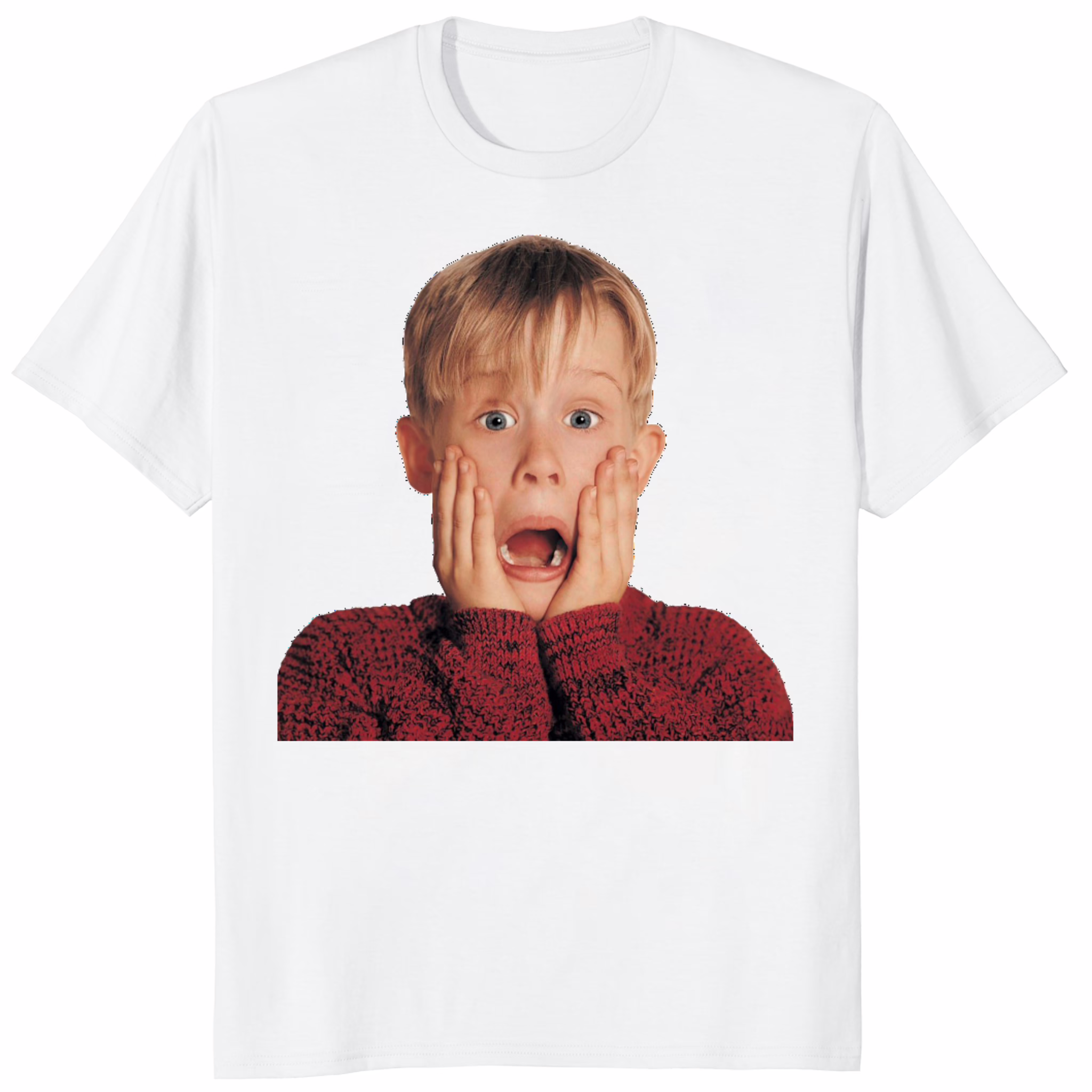 Kevin Home Alone Christmas Shirt 1 Kevin Home Alone Christmas Shirt white graphic tee mockup