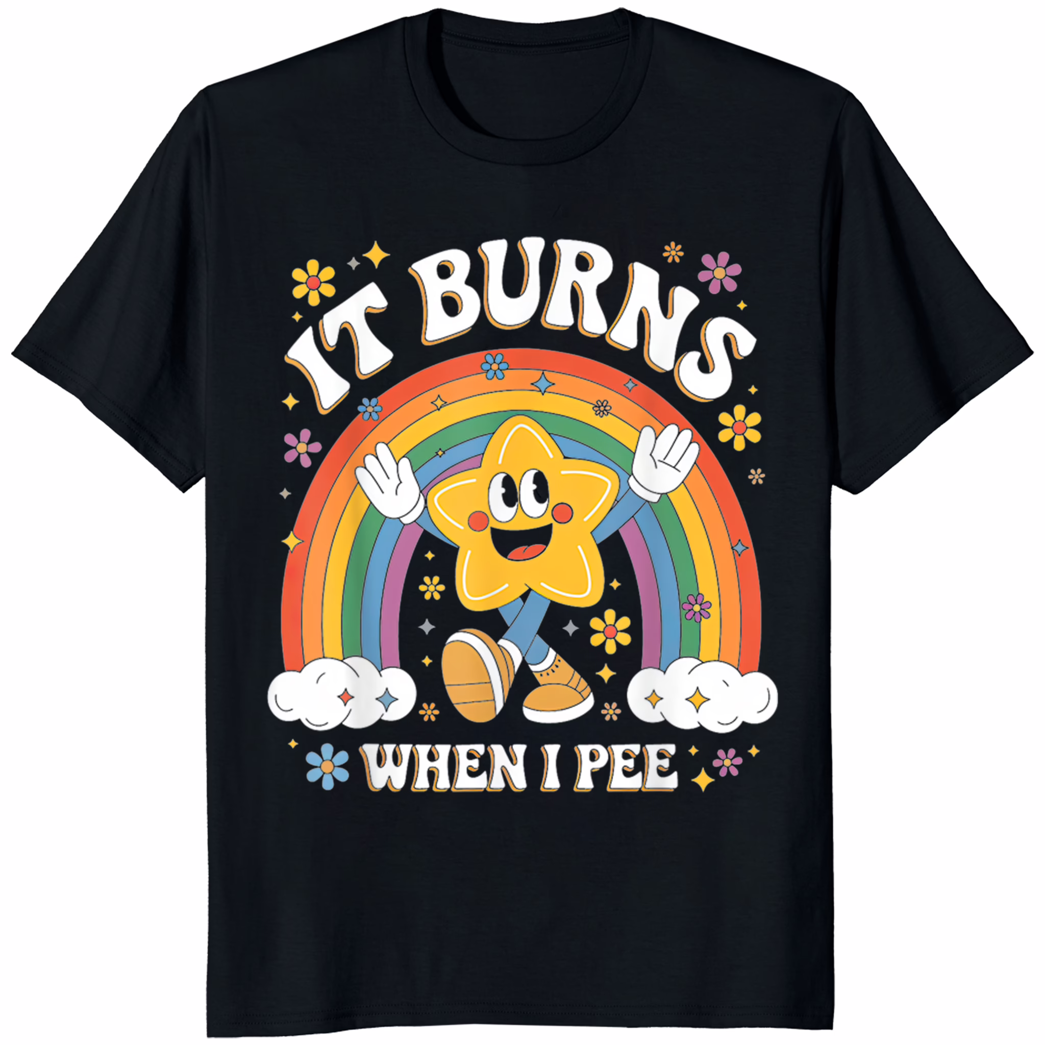 It Burns When I Pee Meme Shirt 1 It Burns When I Pee Meme Shirt black funny meme t-shirt unisex